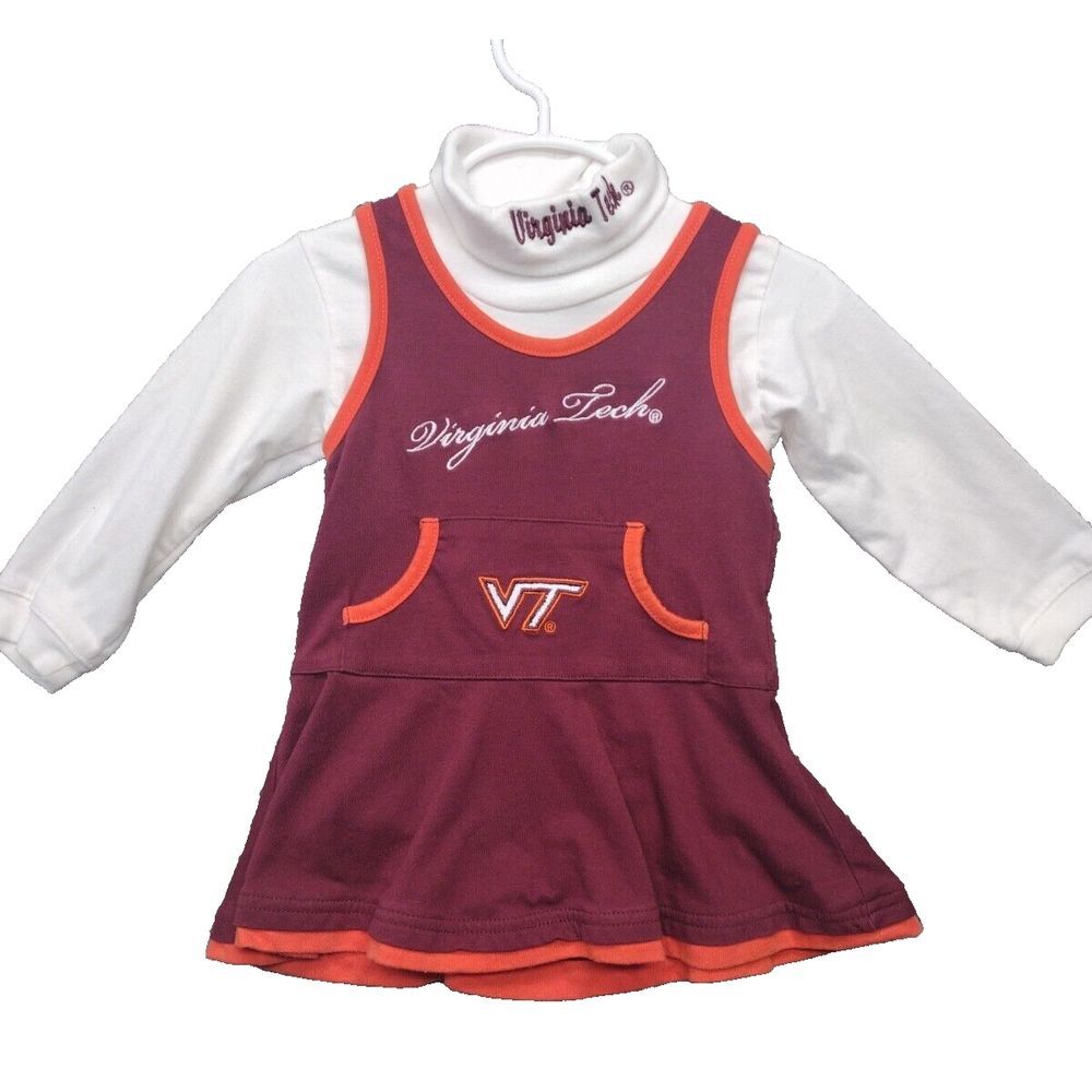 Virginia Tech Cheerleading Outfit Size 18 Months... Hokies...Big Logo - ADORABLE